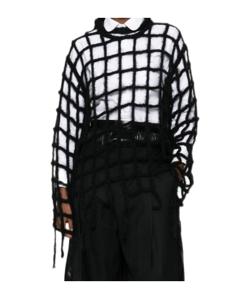 Junya Watanabe Cutout Poncho In Black