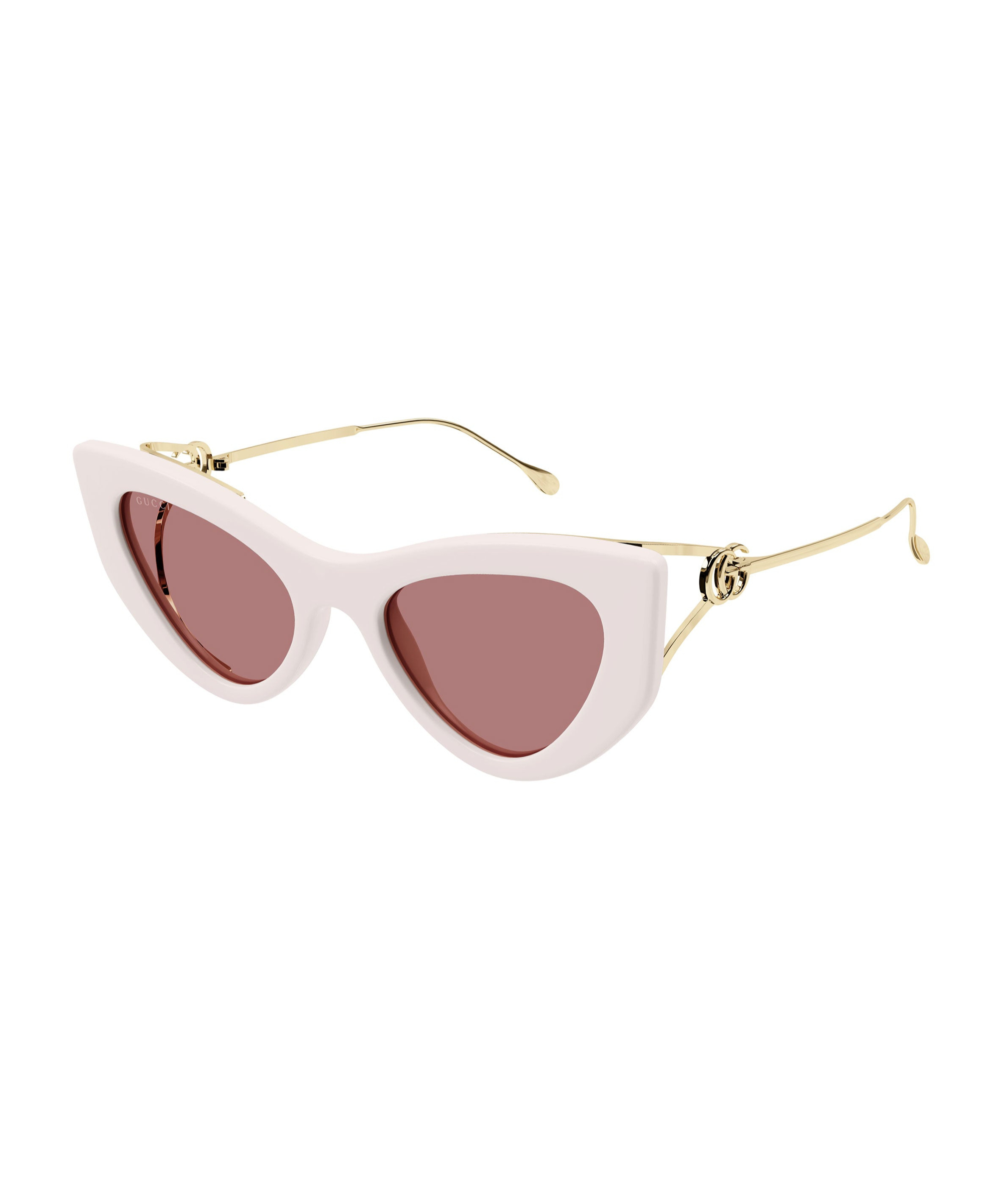 Gucci Double G Cat-eye Sunglasses In Nude