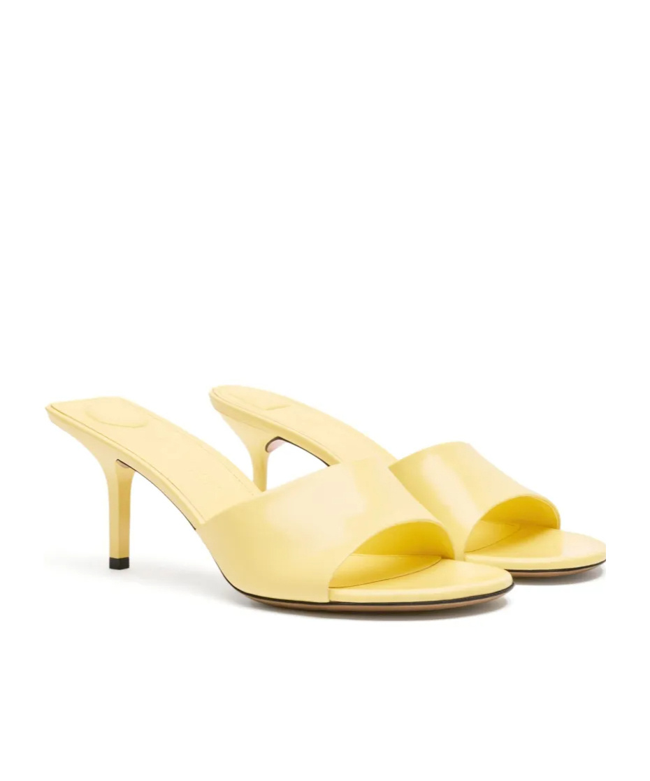 Jacquemus Cubisto Italian Kitten Heel Mules In Nude
