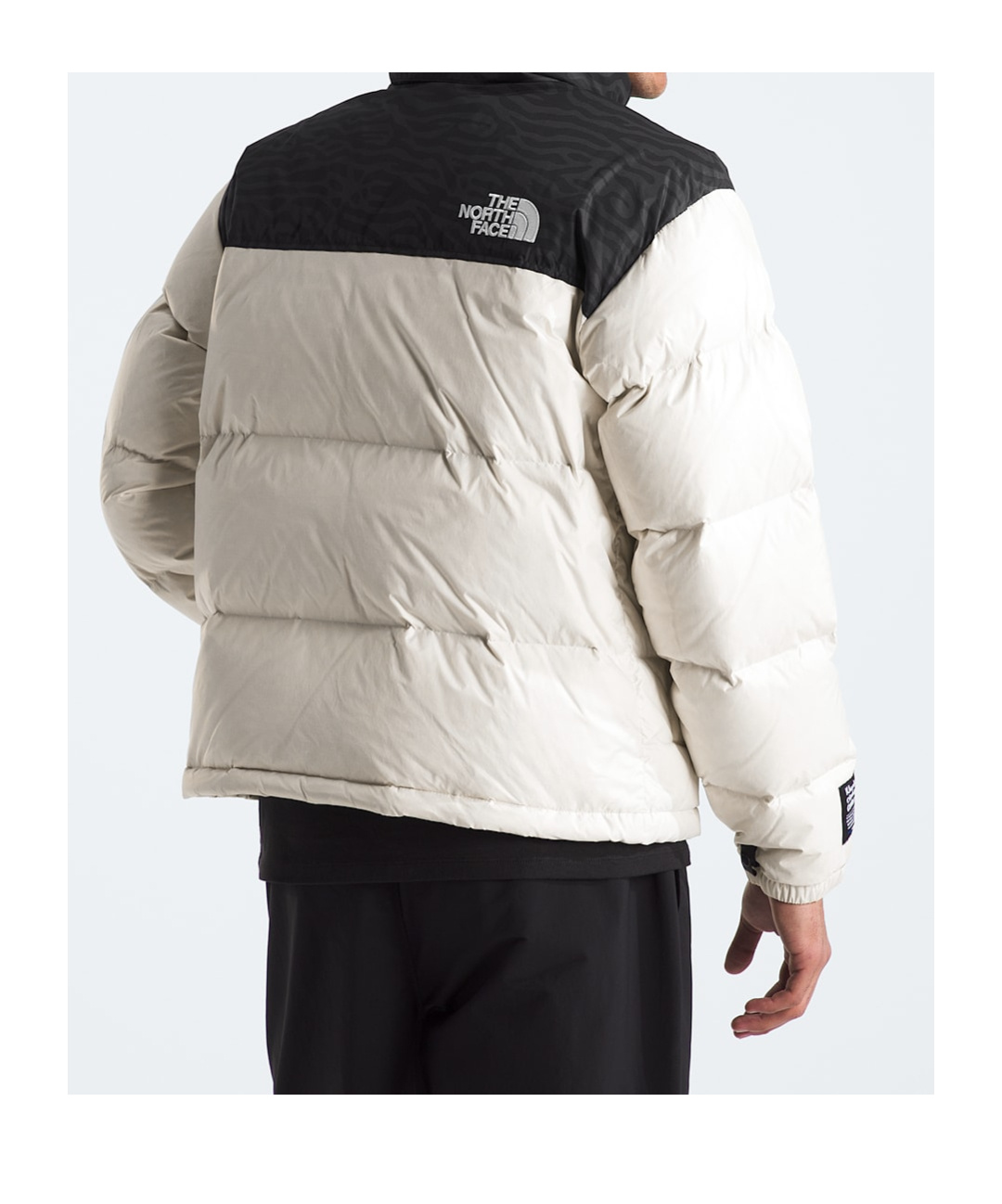 Shop The North Face Colourblock Puffer Jacket In White