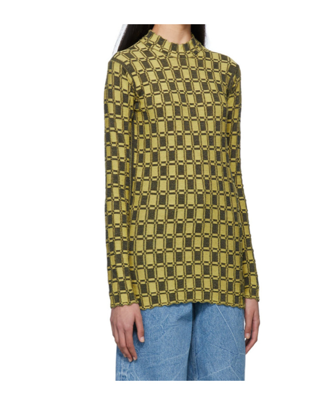 Kenzo Jacquard Fitting Pullover In Green