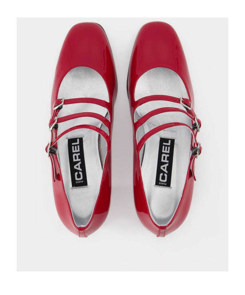 Shop Carel Paris Kina Block Heel Pumps In Red