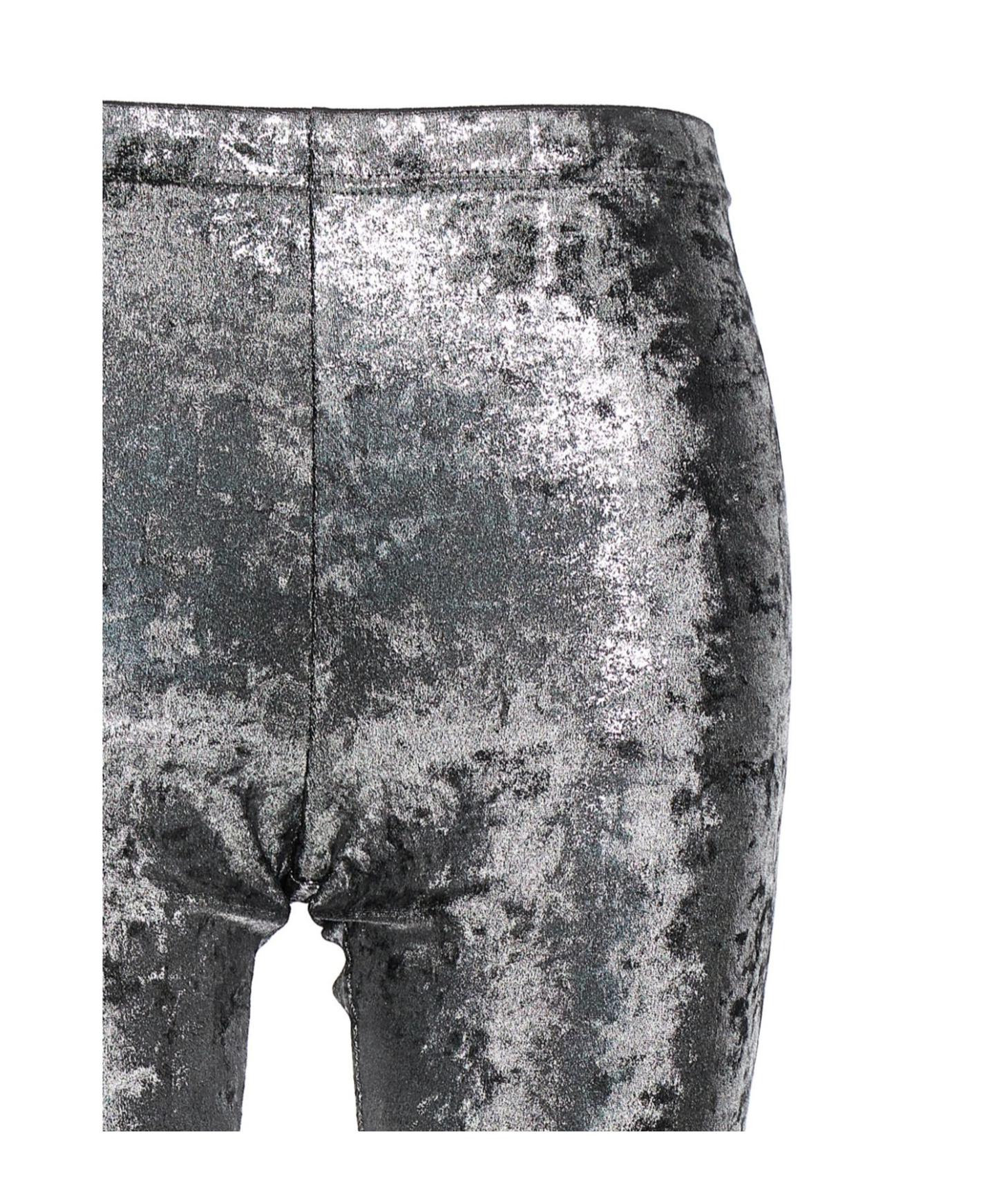 Junya Watanabe Metallic High Waist Slim Fit Leggings In Silver