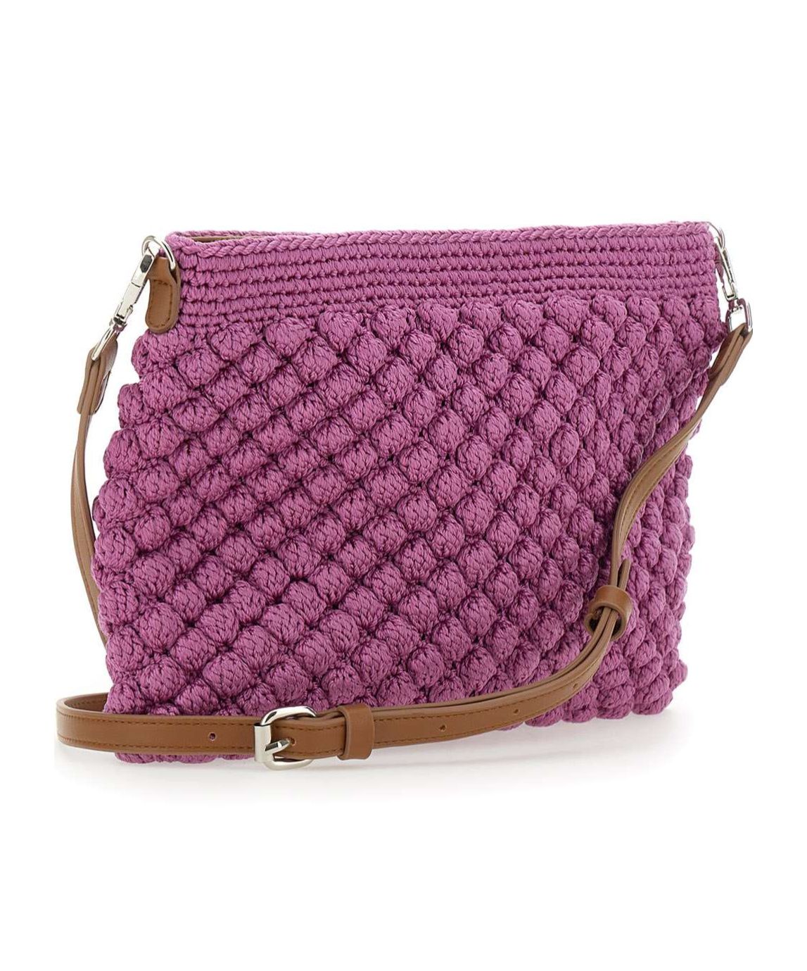 Gianni Chiarini Knitted Shoulder Bag In Pink