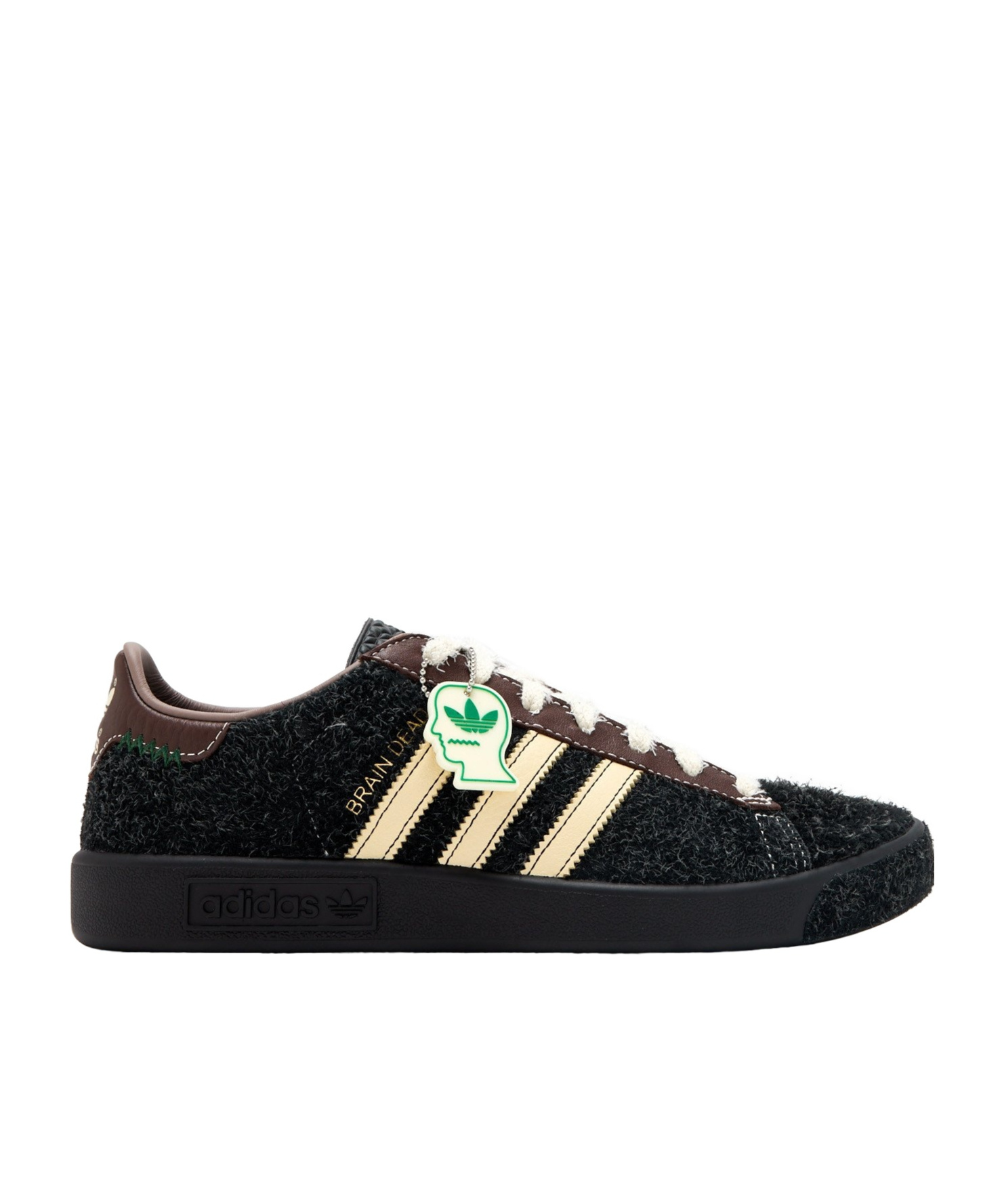 Adidas Originals Brain Dead Forest Hills Leather-trimmed Textured-suede Sneakers In Green