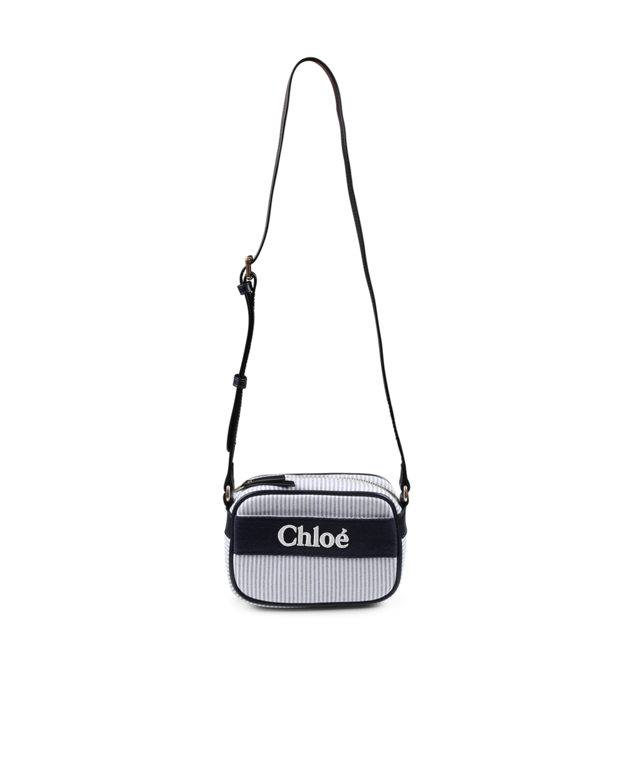 CHLOÉ EMBROIDERED-LOGO CROSS BODY BAG