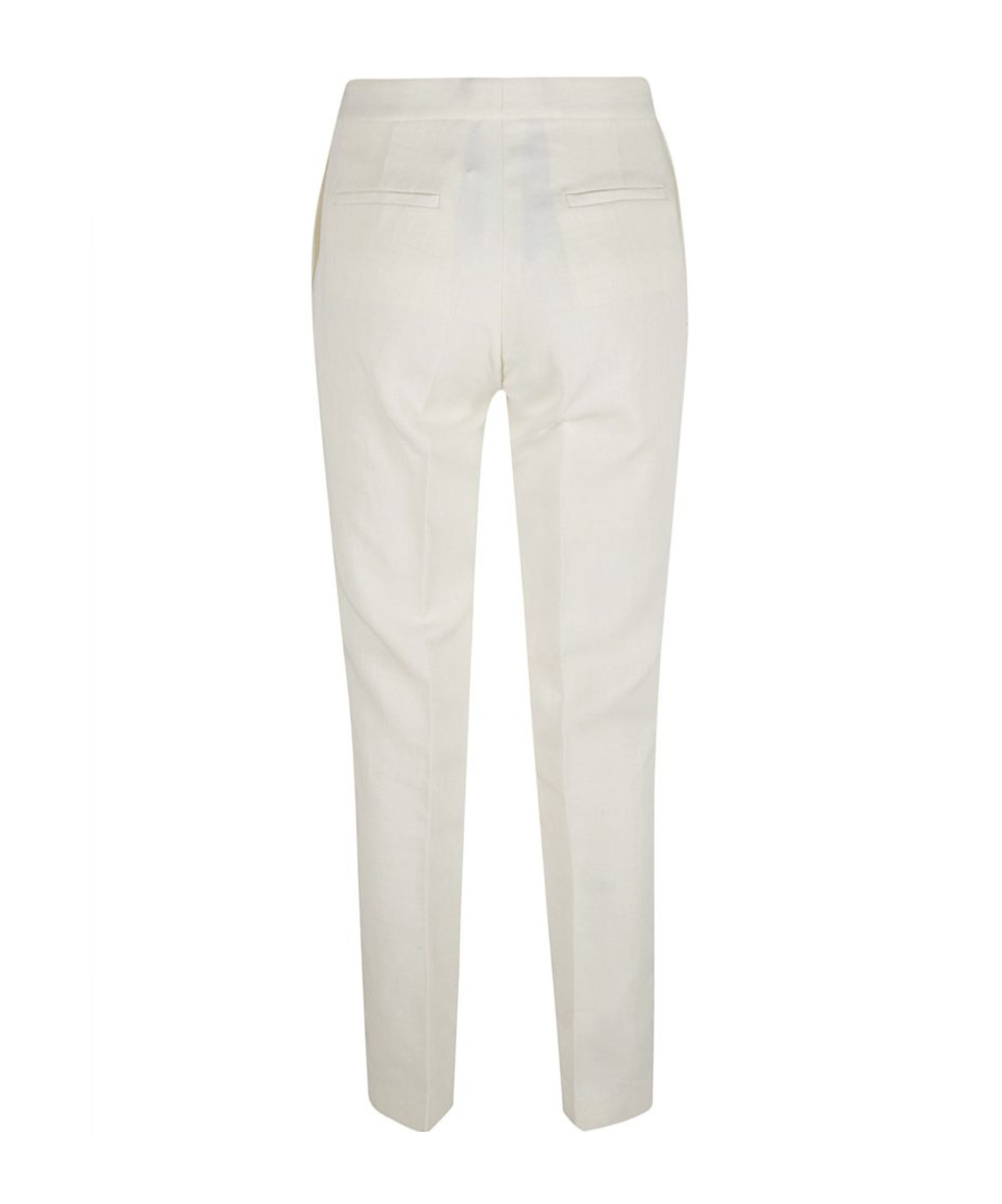 Fabiana Filippi Tailored White Trousers With Streamlined Design In White