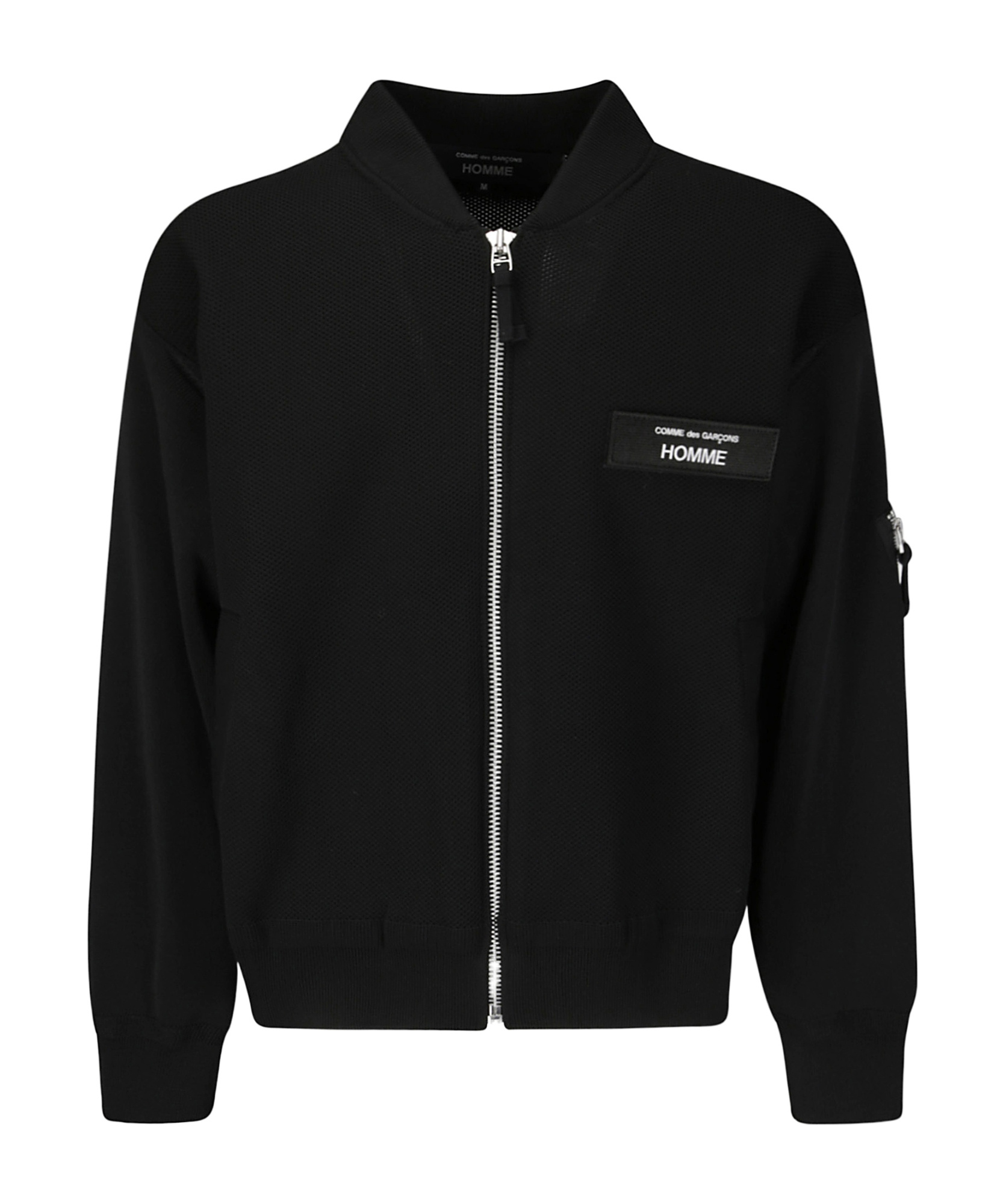 Comme Des Garçons Zip-up Sweatshirt In Black