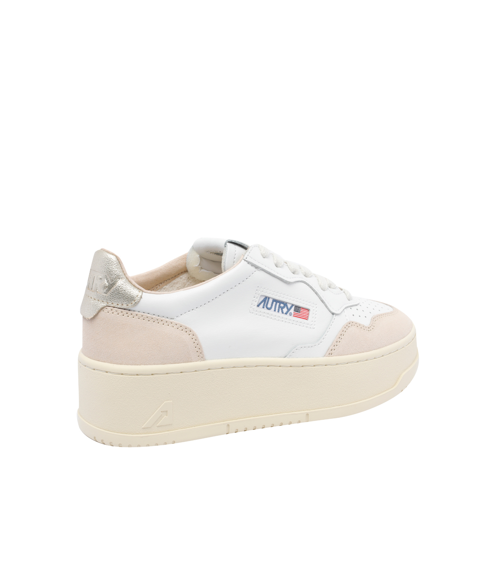 Autry Platform Low-top Sneakers With Platform Sole In White