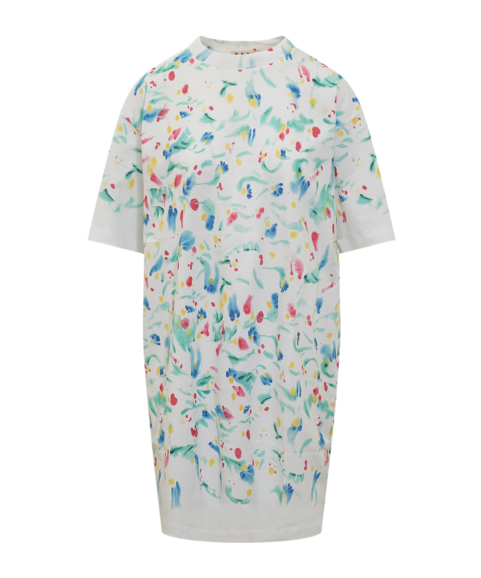 Marni Fiori Dress In Gray