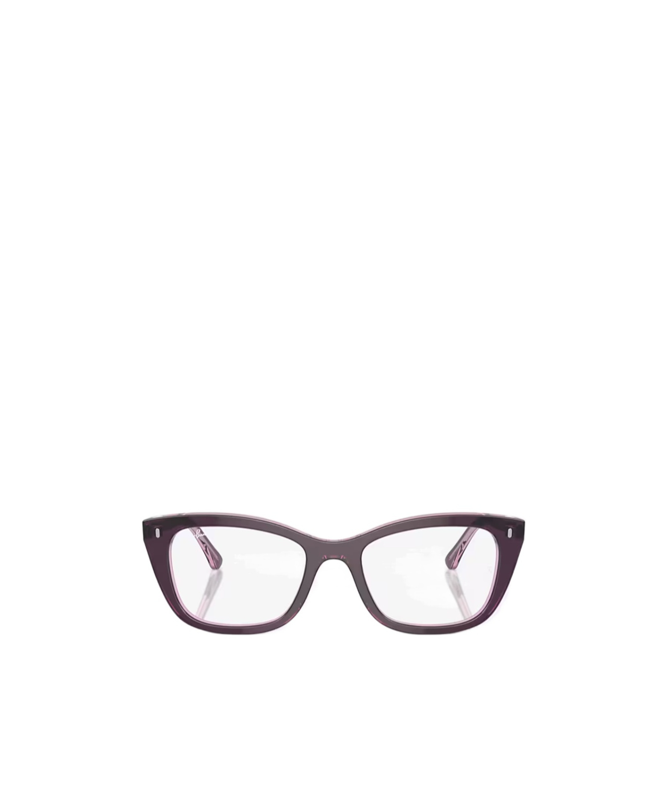 Ray Ban Full-frame Plain Mirror In Burgundy