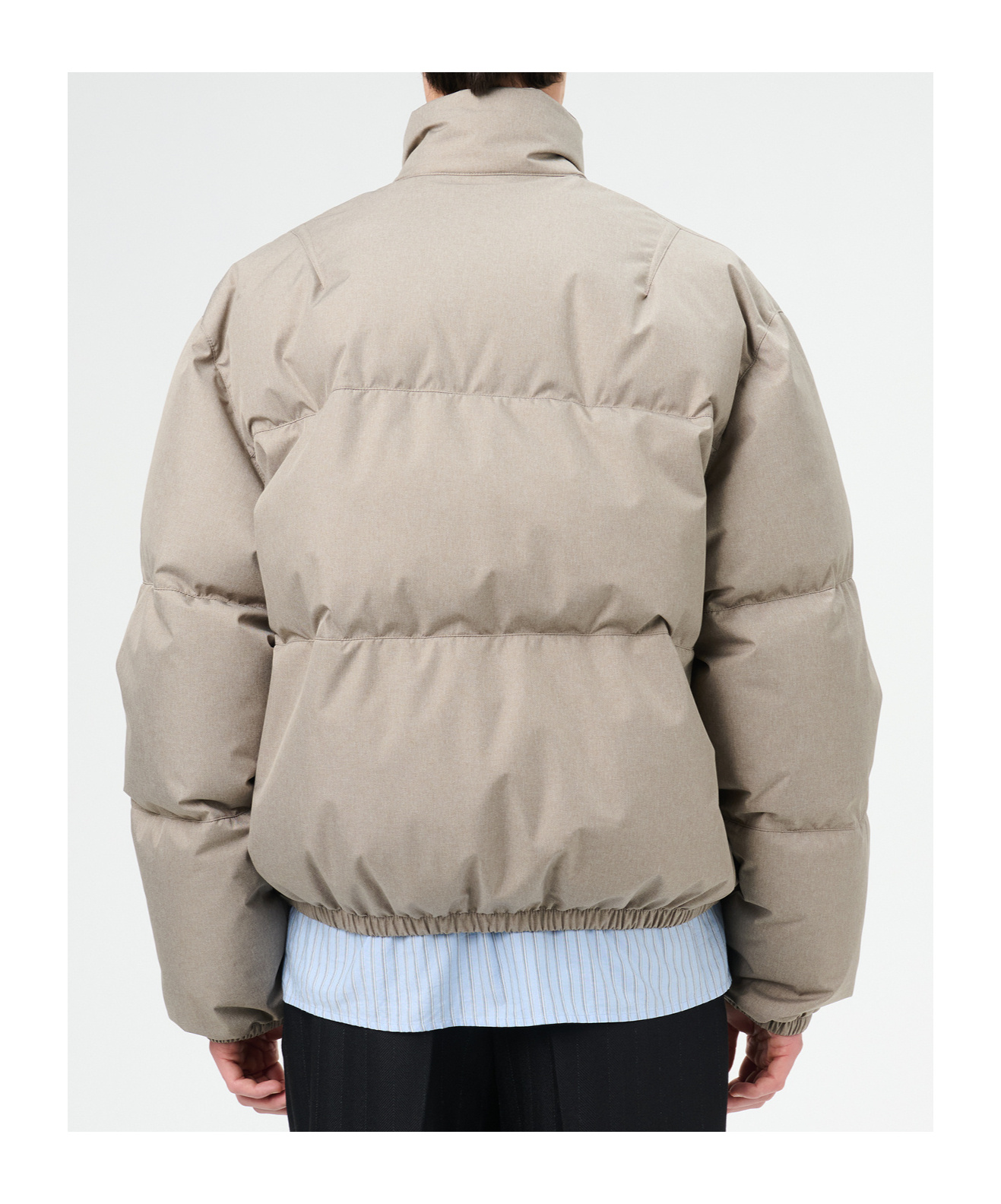 Our Legacy Taupe Grey Inhale Puffer Jacket In Nude