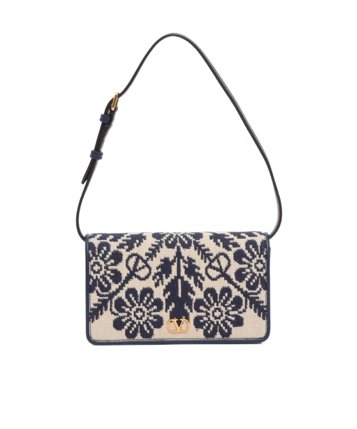 Valentino Vlogo Shoulder Bag In Black