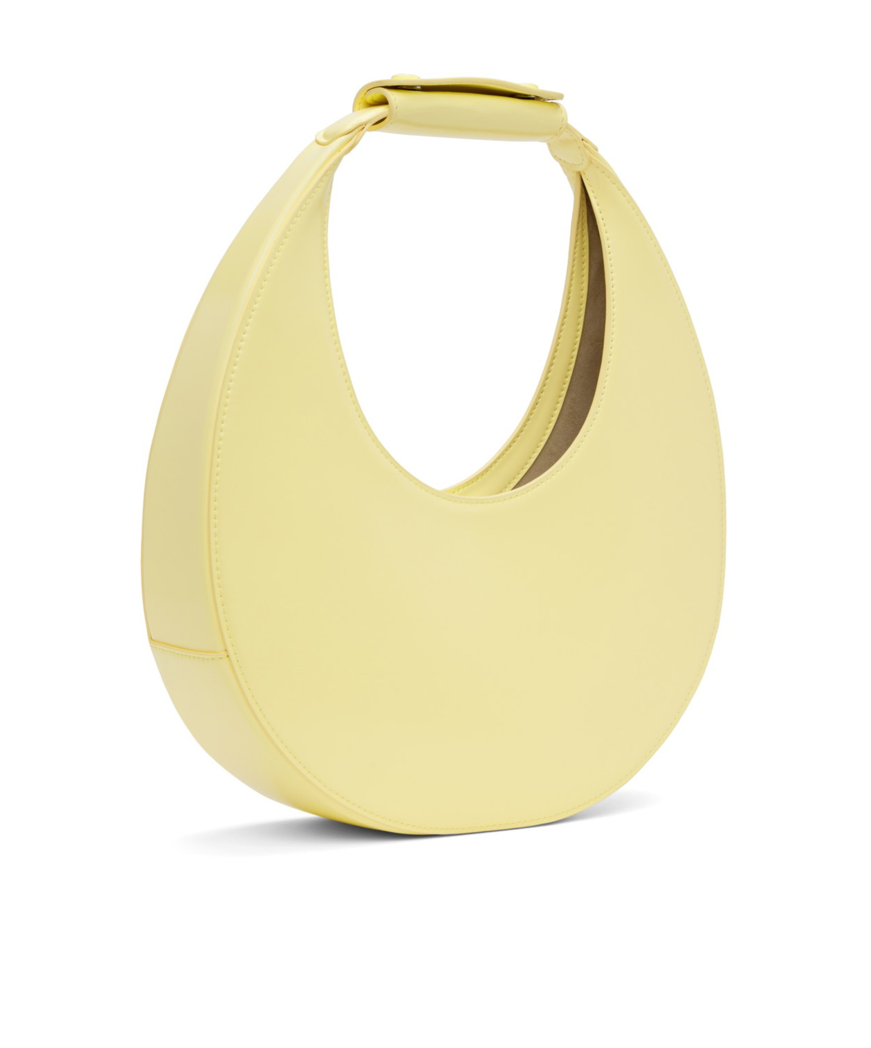 Staud Half-moon Handbag In Yellow