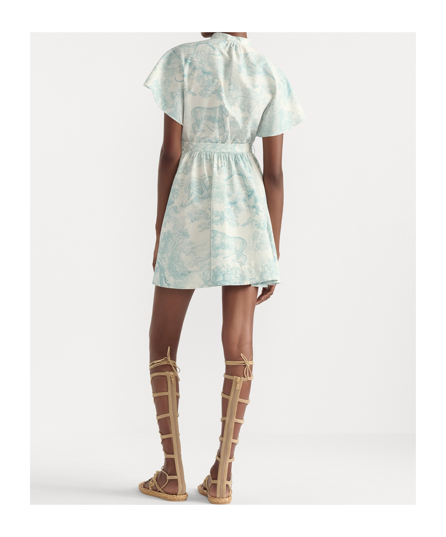 Dior Iviera Short Shirtdress In Blue