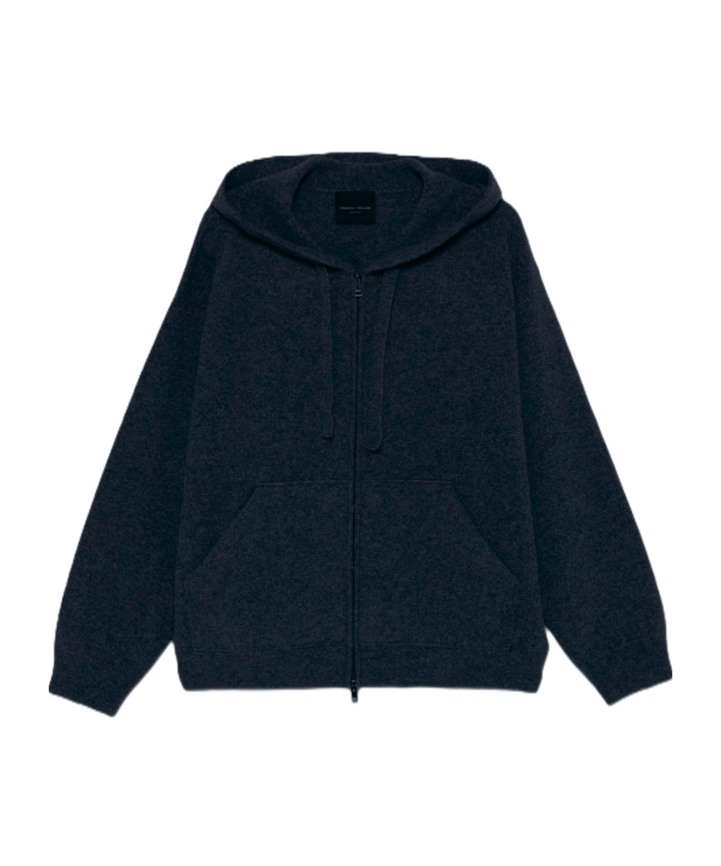 Roberto Collina Blue Sweatshirt With Drawstring Hood And Dropped Shoulders In Wool Man In Green