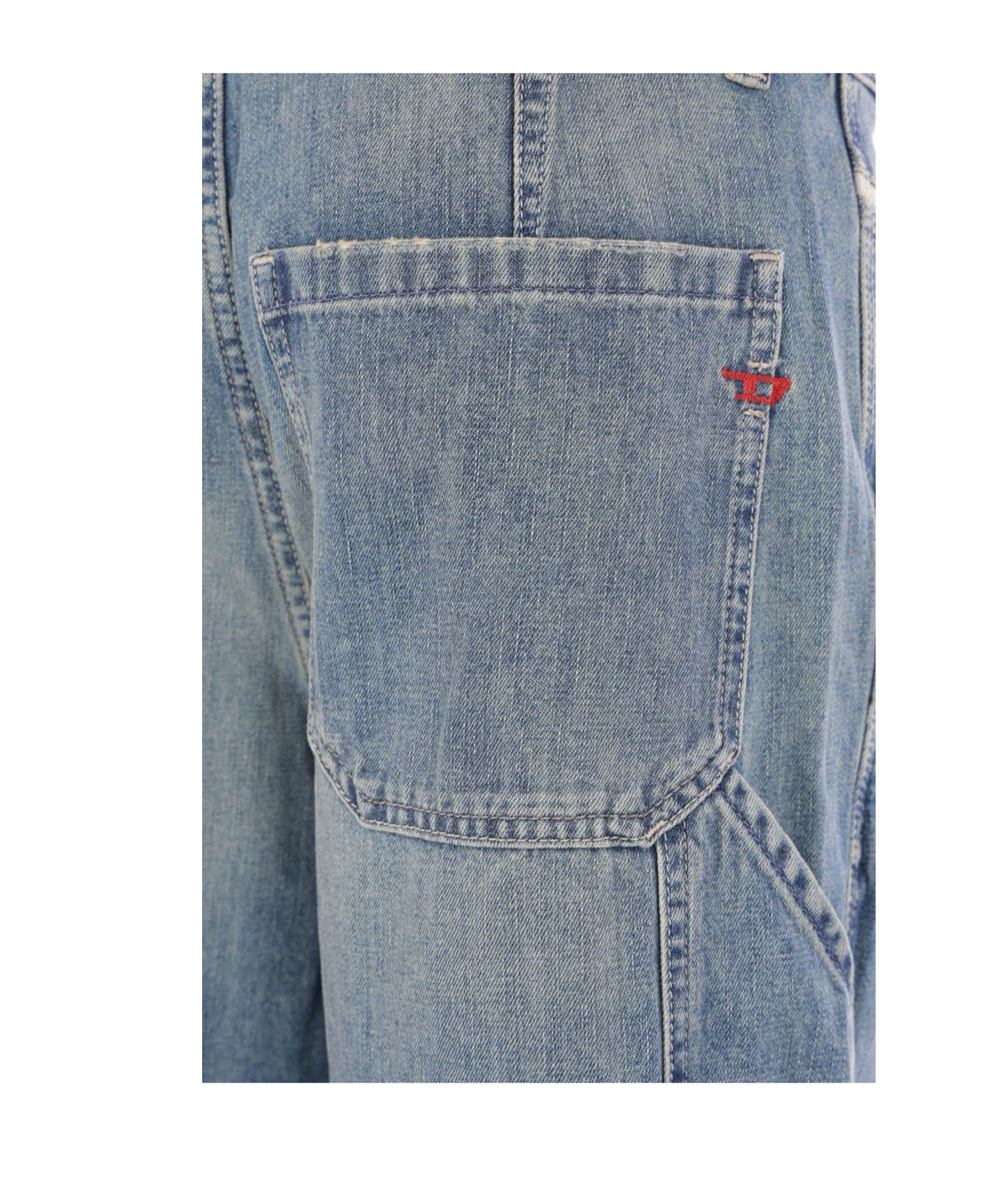 Diesel Utility-pocket Cotton Jeans In Blue