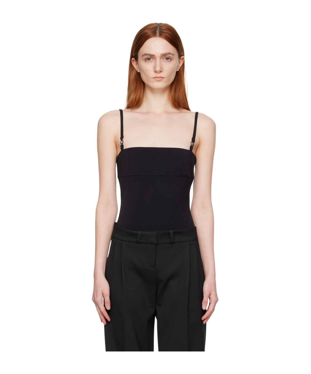 Coperni Thin Shoulder Strap Jumpsuit In Black