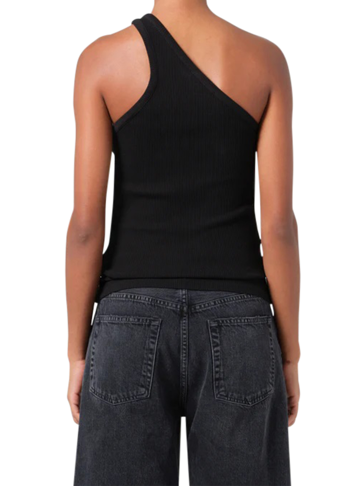 Shop Agolde Fine-ribbed Top
