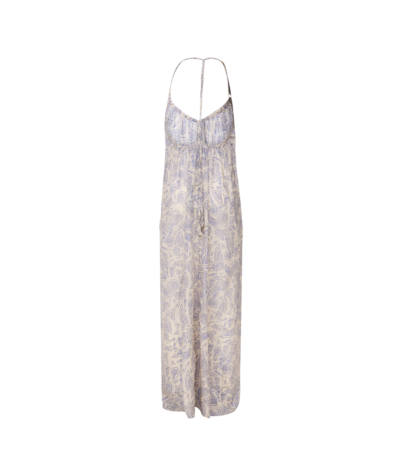 Ottod'ame Printed Halterneck Dress In Nude