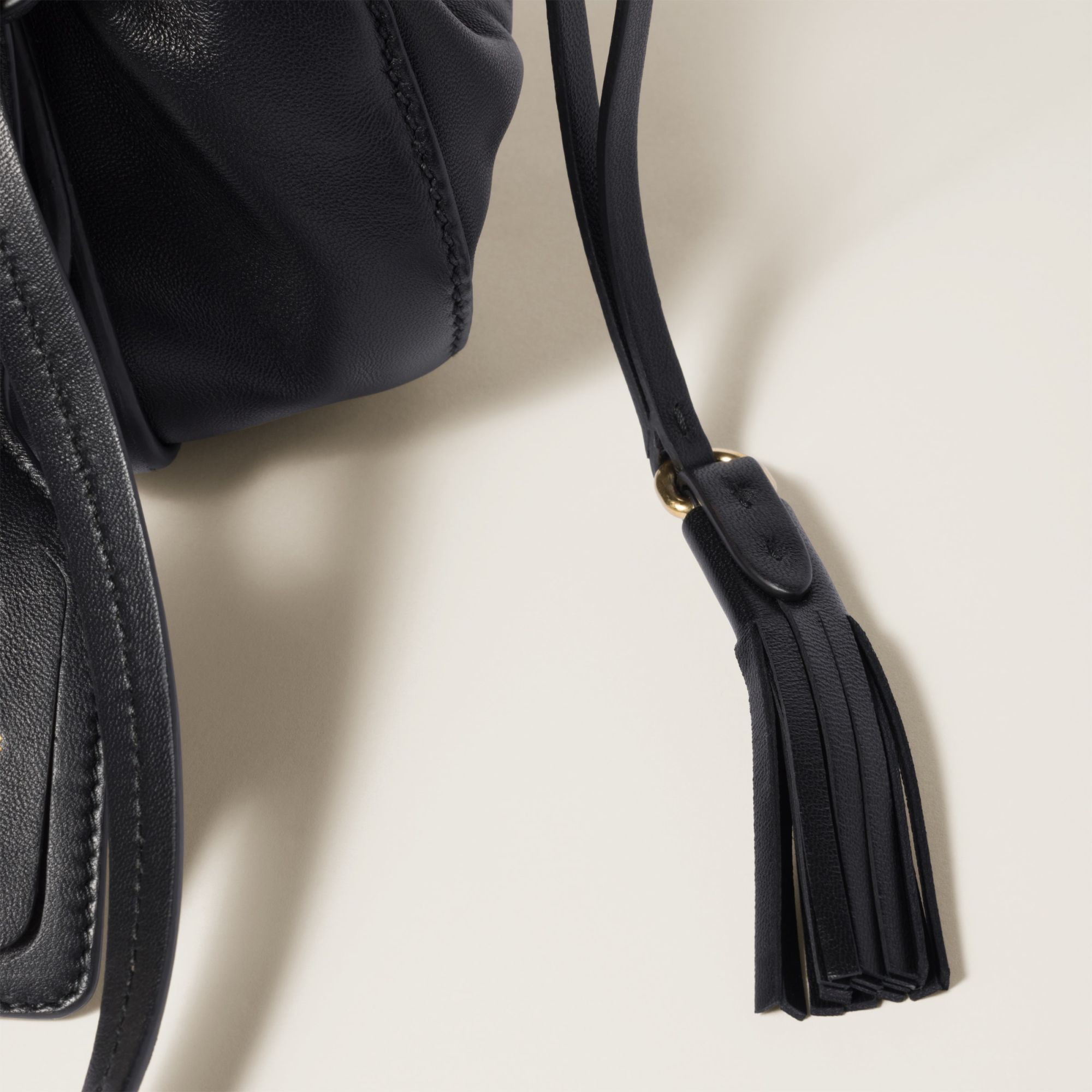 Miu Miu Mini Joie Shoulder Bag In Black