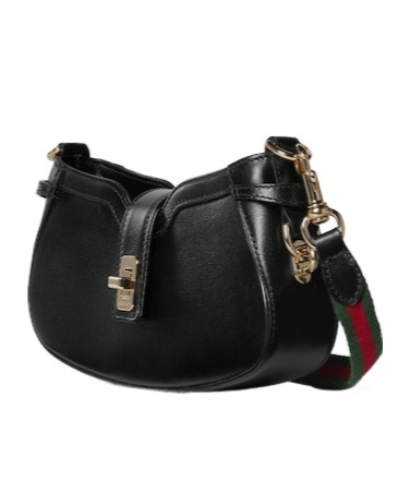 Gucci Women's Tiger Head Logo Shoulder Bag In Black