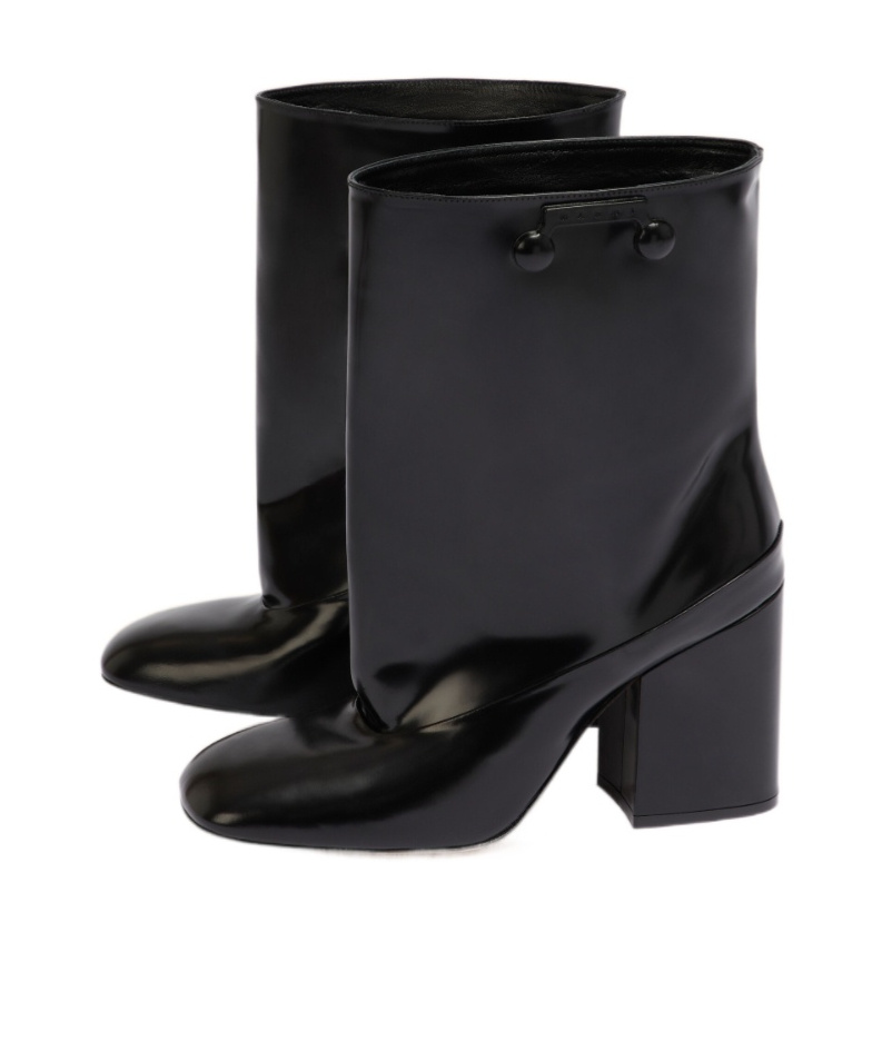 Marni Trunkaroo Block-heel Ankle Boots In Black