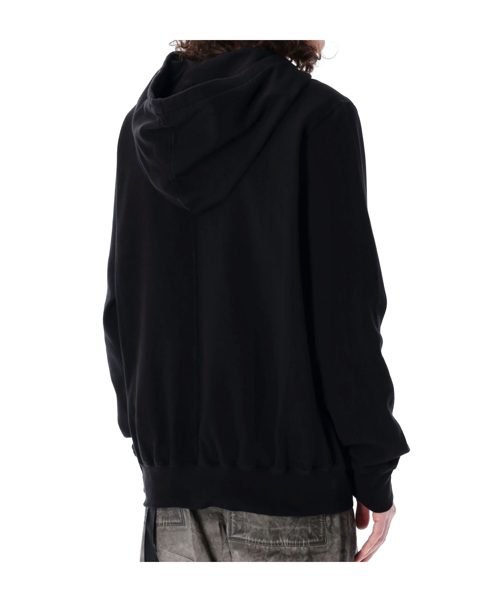 Rick Owens Drkshdw Drkshdw By Rick Owens Oversized Hoodie Black And Milk In Black