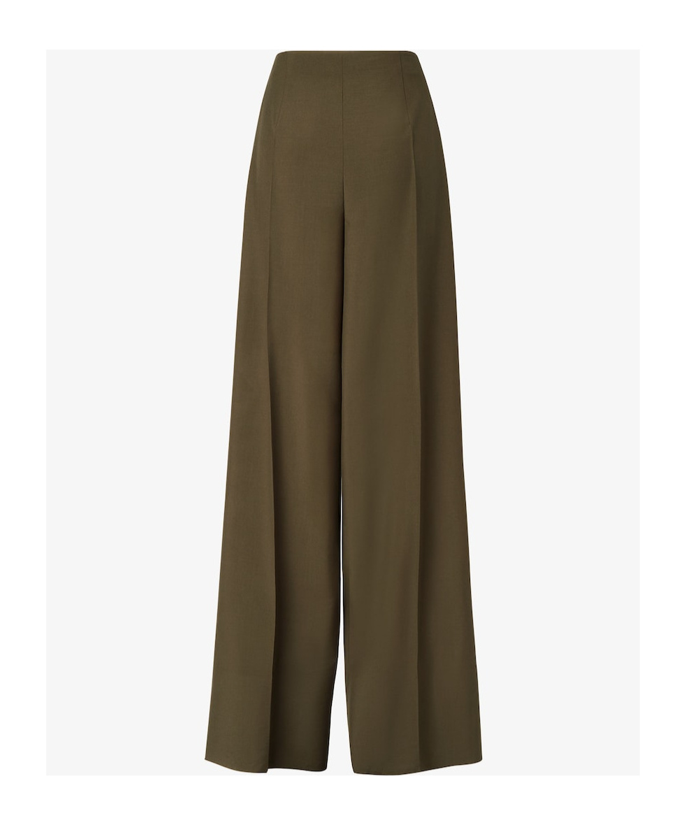 Fendi Green Wool And Mohair Pants In Green