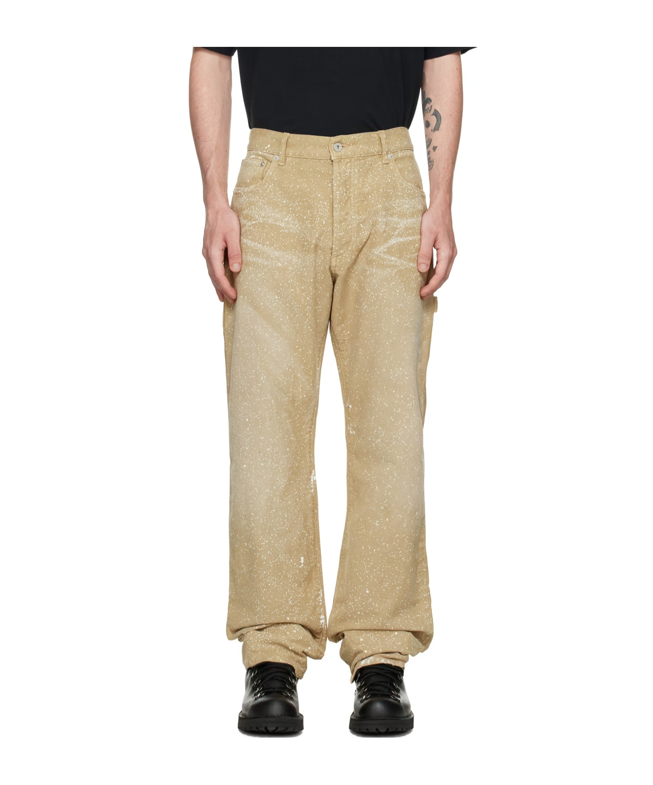 Heron Preston Five Pocket Slacks In Brown