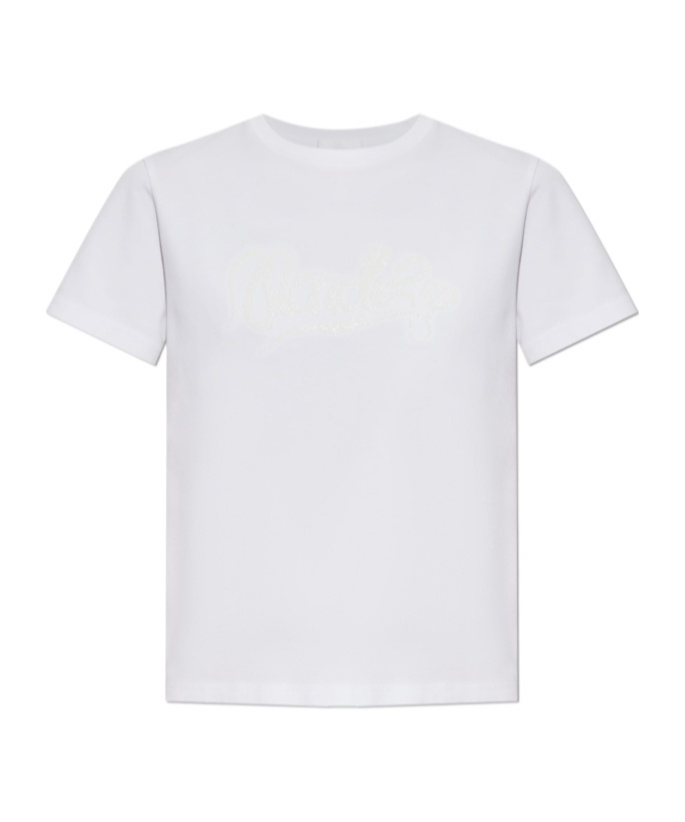 Moncler Open-necked Black Shirt In White