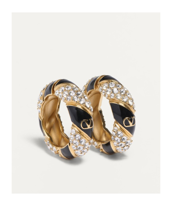 Valentino Loop Earrings In Yellow