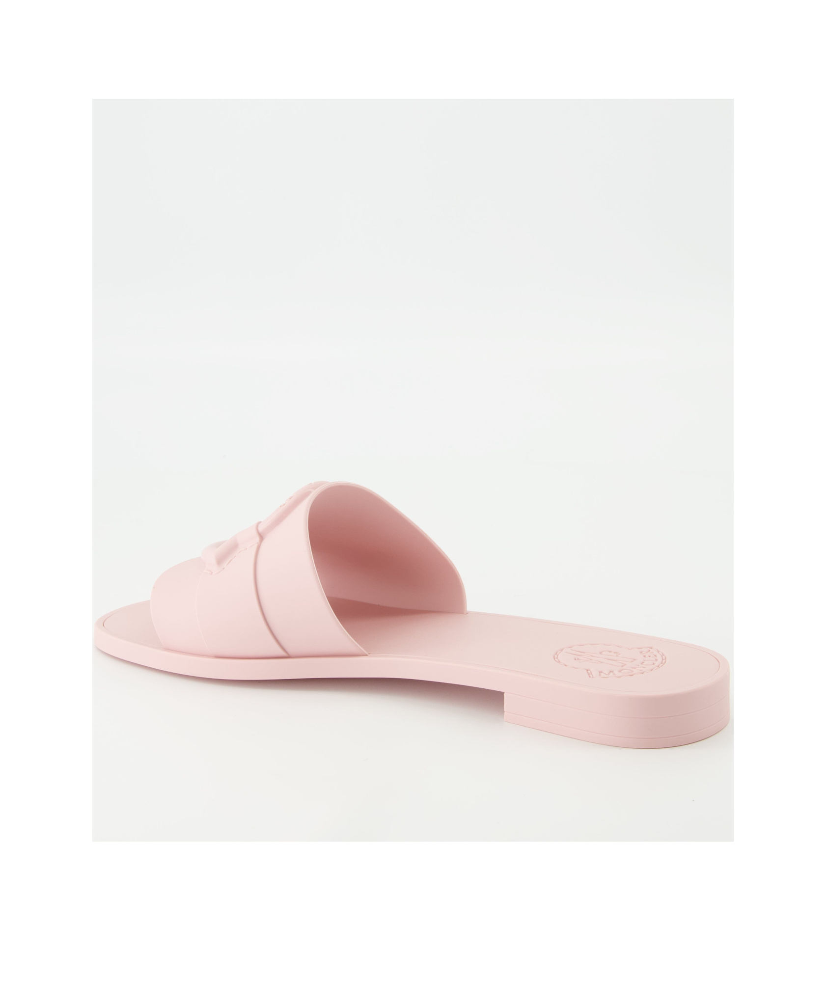 Moncler Rubber Sole Pool Slides In Pink