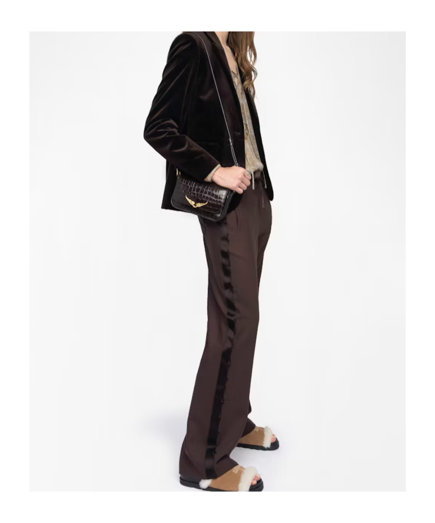 Zadig & Voltaire Poma Tailleur Drawstring Pants In Brown