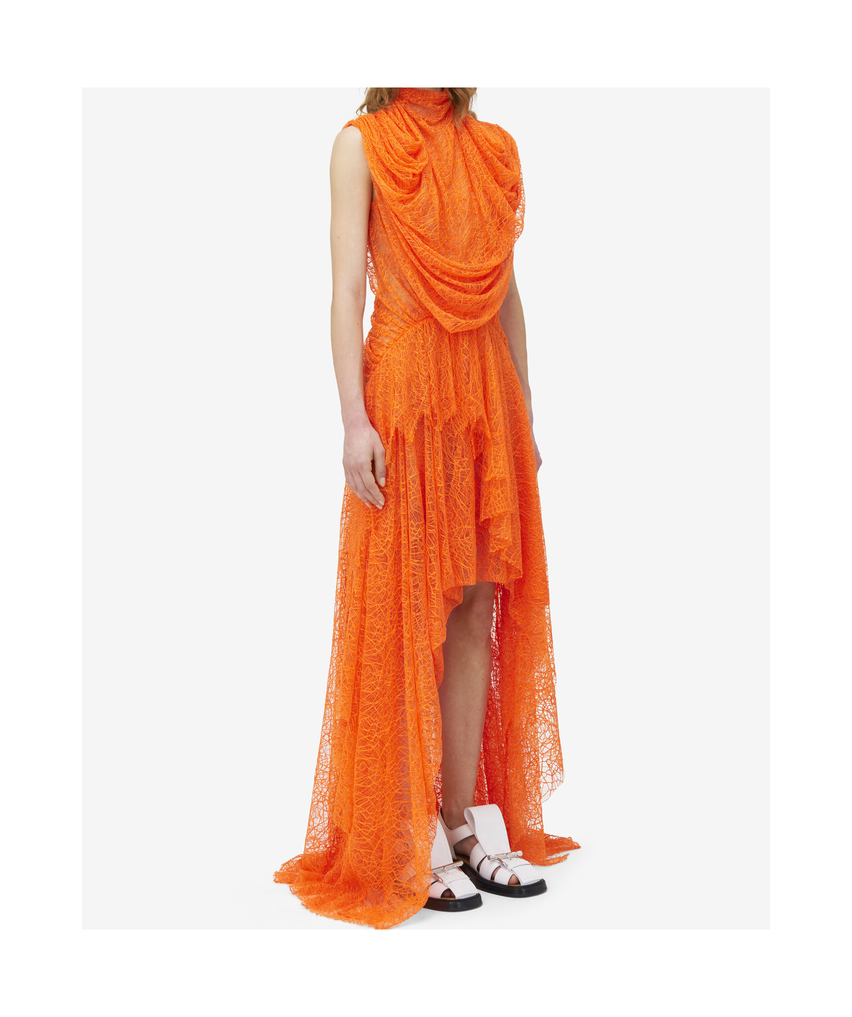Alexander Mcqueen Lace Asymmetric Dress