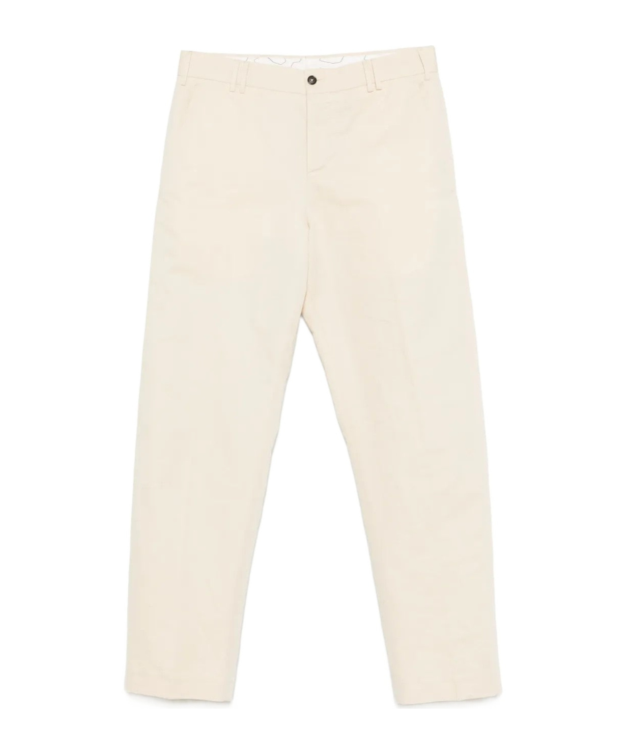 Pt01 Reworked Michael Cotton And Linen Trouser In Neutral