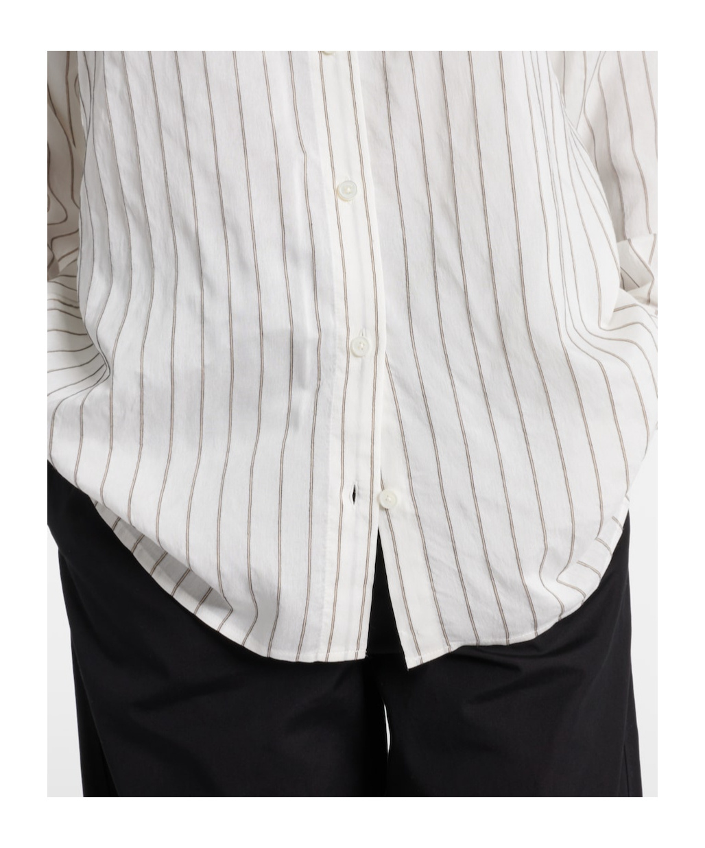 Totême Striped Shirt In White