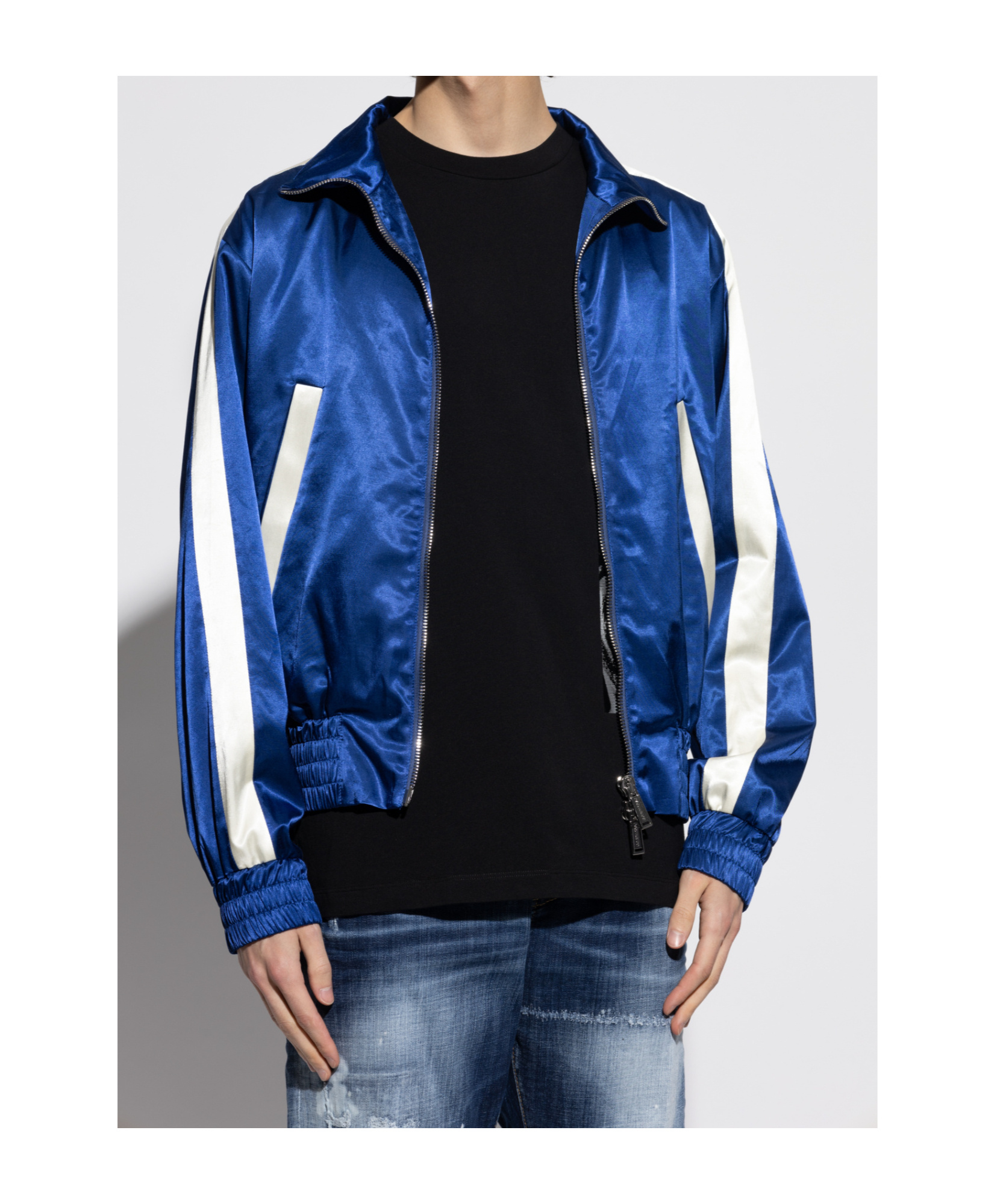 Dsquared2 Logo Appliqué Track Jacket In Blue
