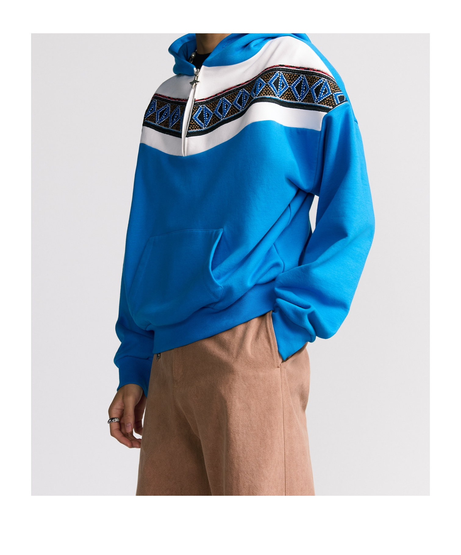 Dior Cd Diamond Hooded Sweater In Blue