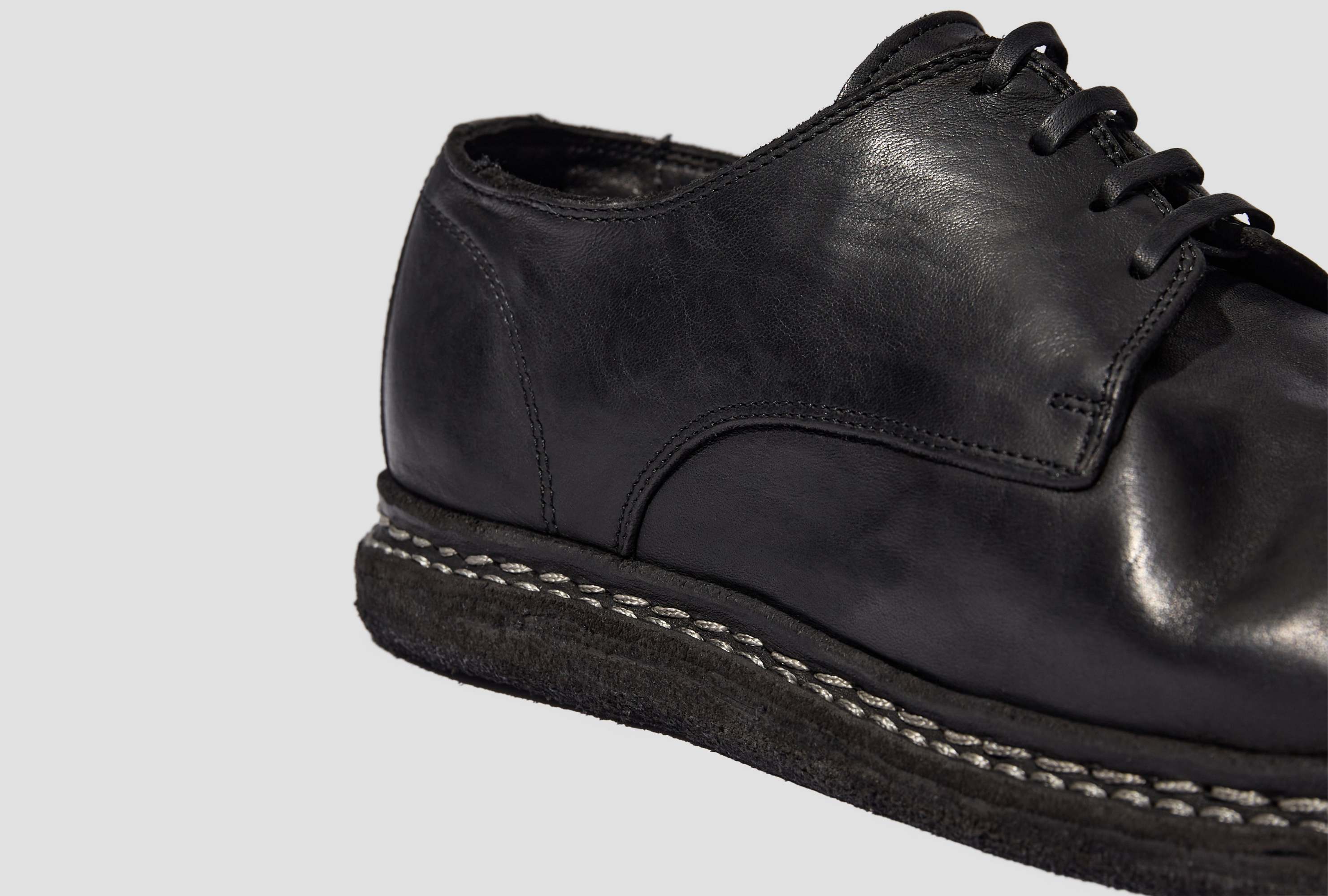 Guidi Round-toe Casual Shoes In Black