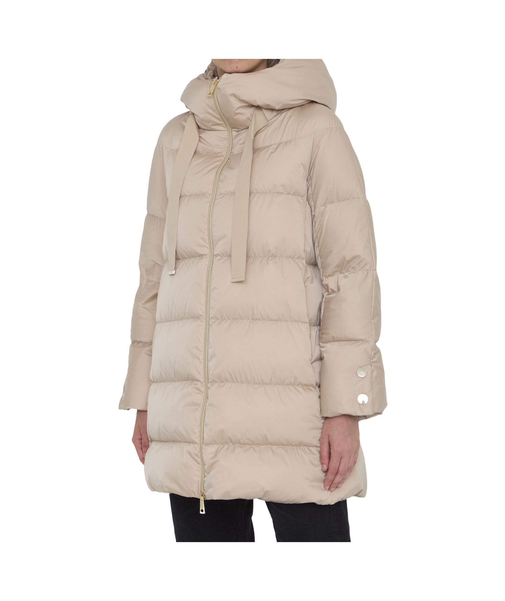 Herno Long-sleeved Down Jacket In Gray