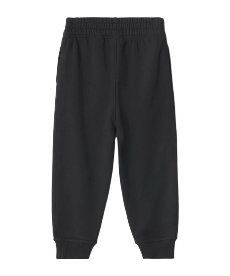 Burberry Equestrian Knight-patch Track Pants In Black