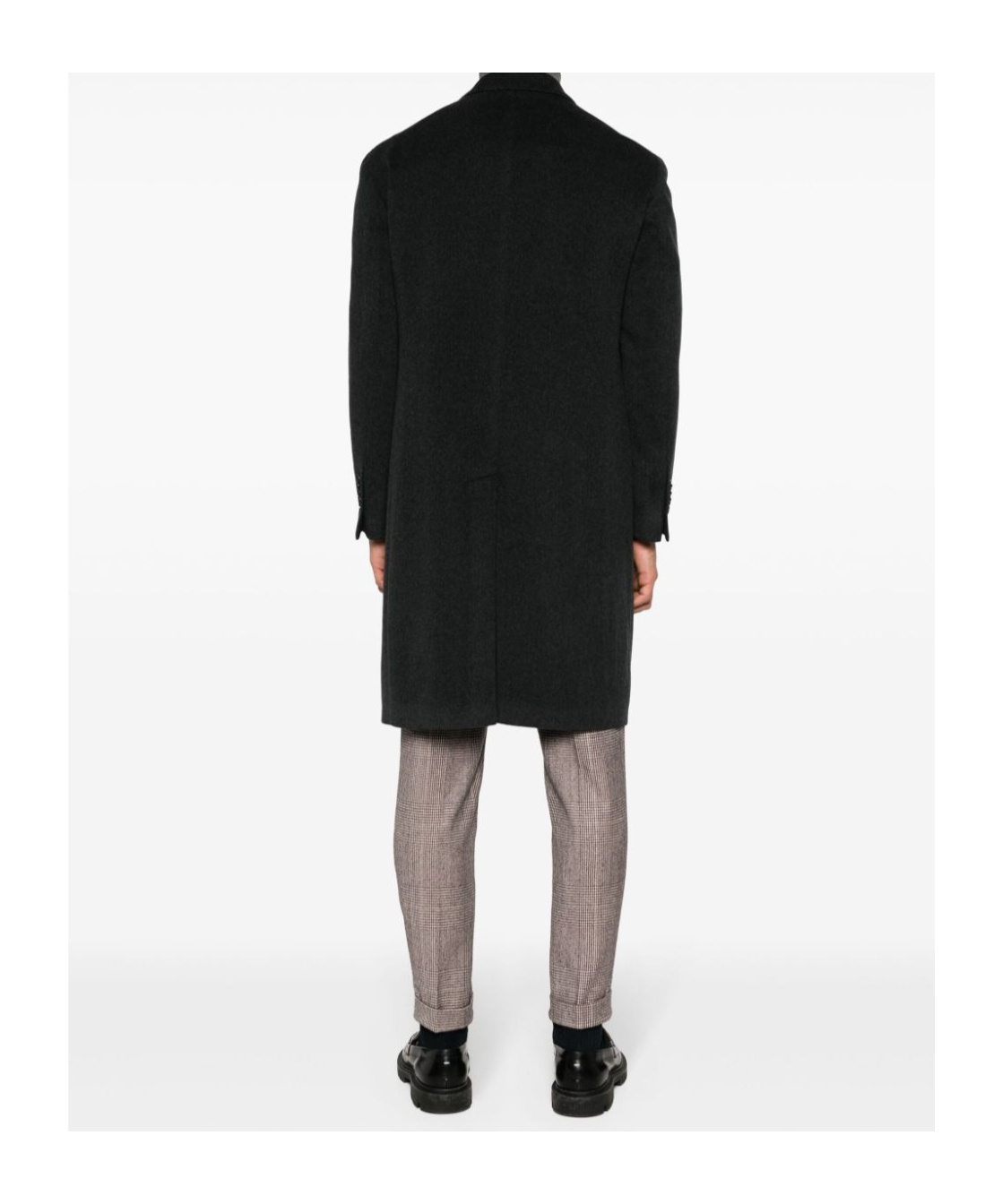 Tagliatore Peak-lapels Double-breasted Coat In Black