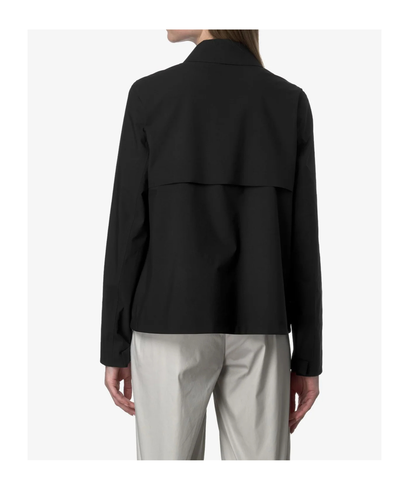 K-way Black Arabel Strech Jacket In Black