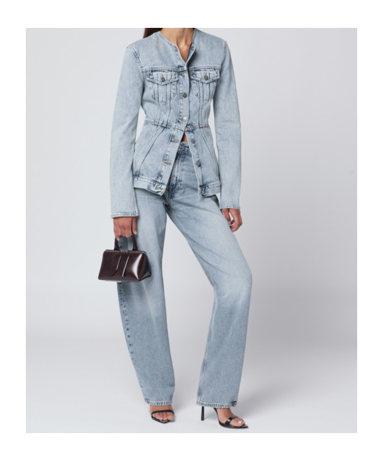 Haikure Five-pocket Denim Trousers In Blue