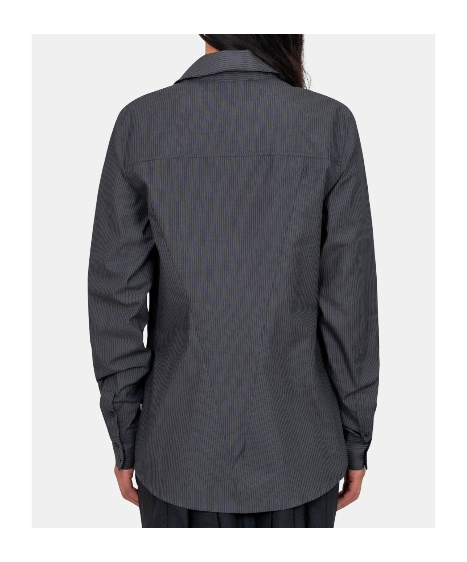 Paloma Wool Asymmetric Long-sleeve Shirt In Gray