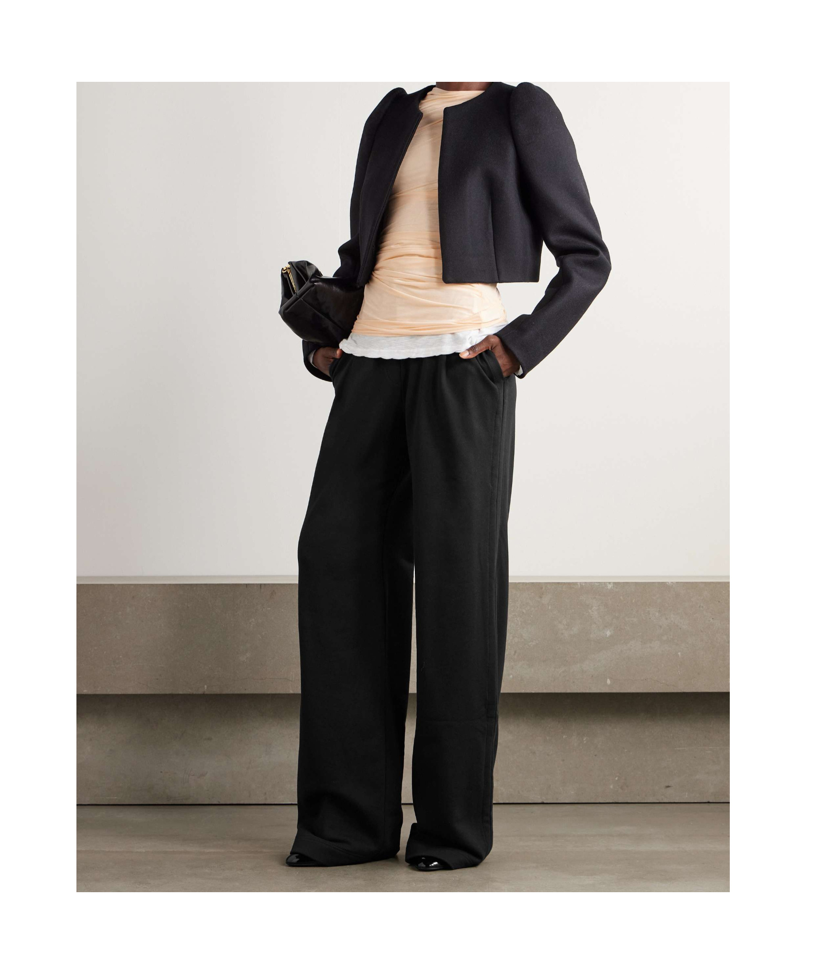 Dries Van Noten 'classic Pleated Straight Leg Trousers' In Black