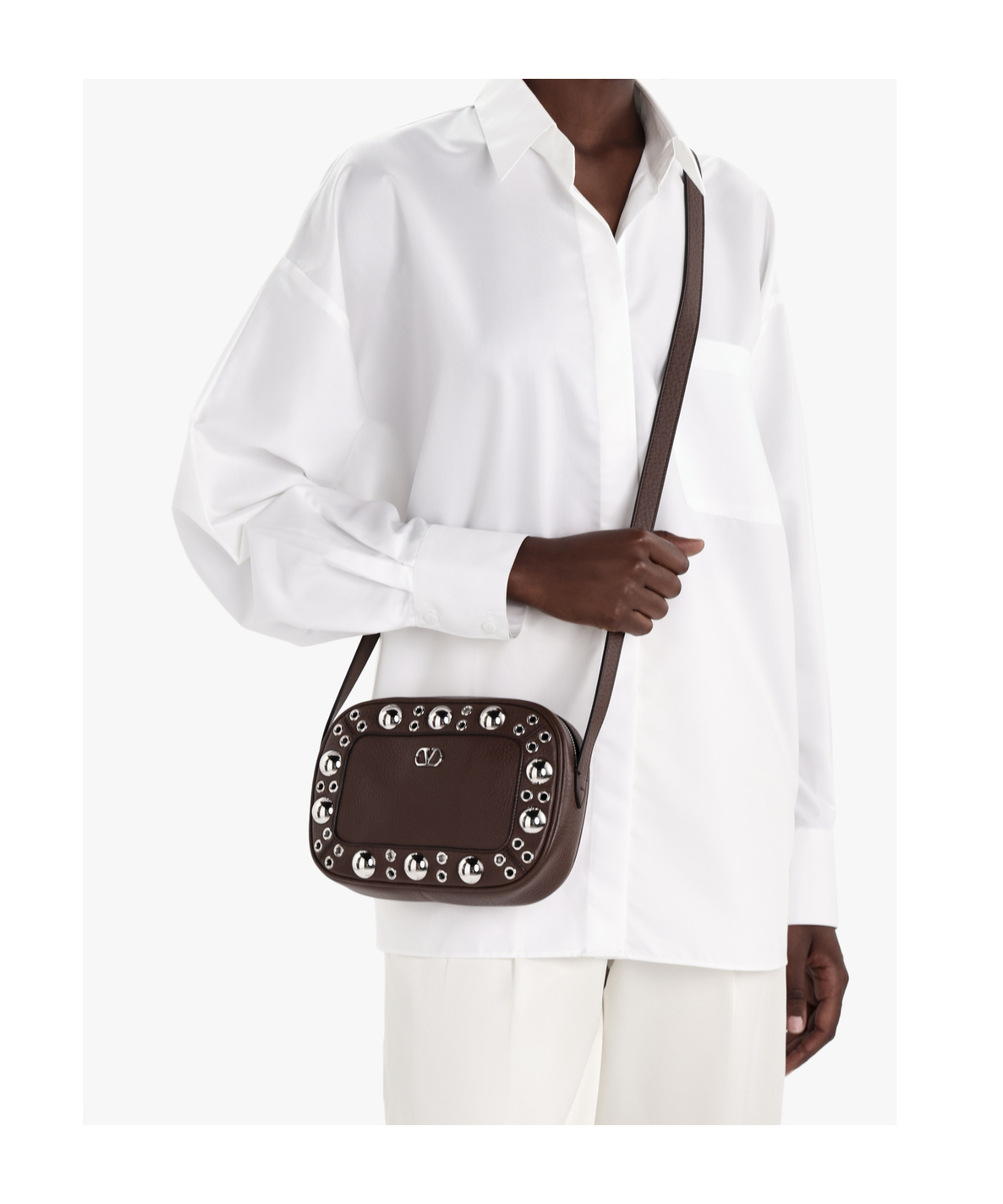 Valentino Nellcôte Vlogo Signature Zip-up Crossbody Bag