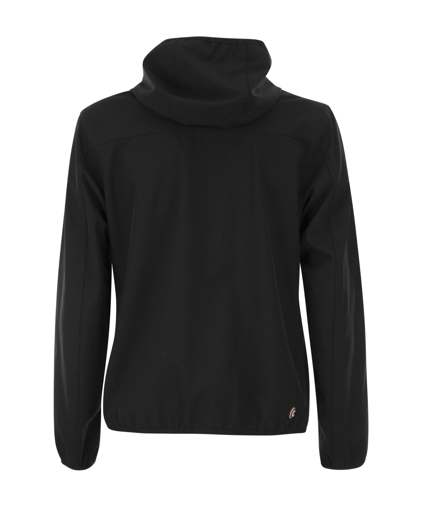Colmar Logo Patch Hooded Zipped Jacket In Black