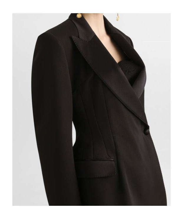 Dolce & Gabbana Double-breasted Blazer Peak Lapels In Black